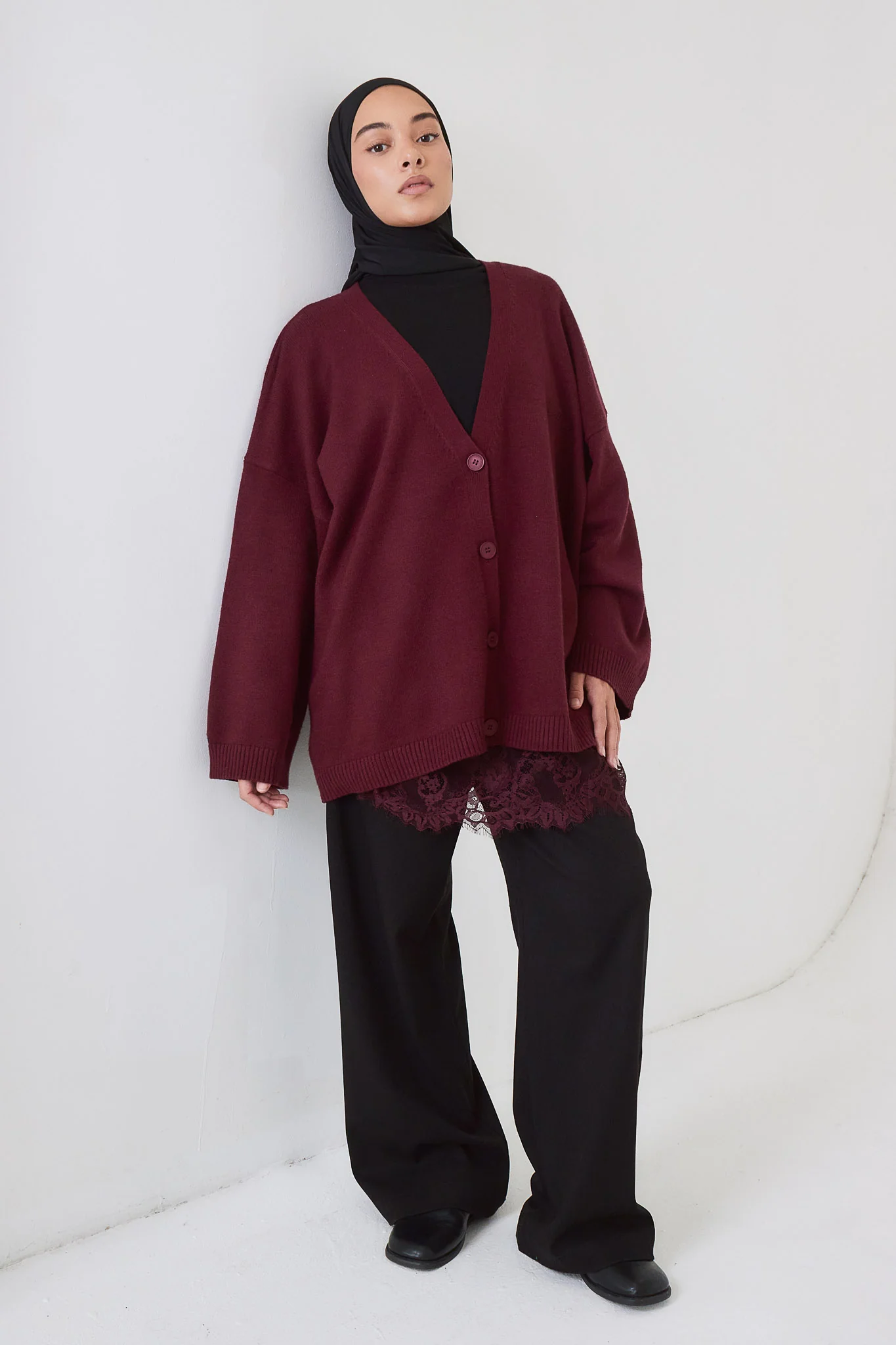 Le Jupon Dentelle Bordeaux