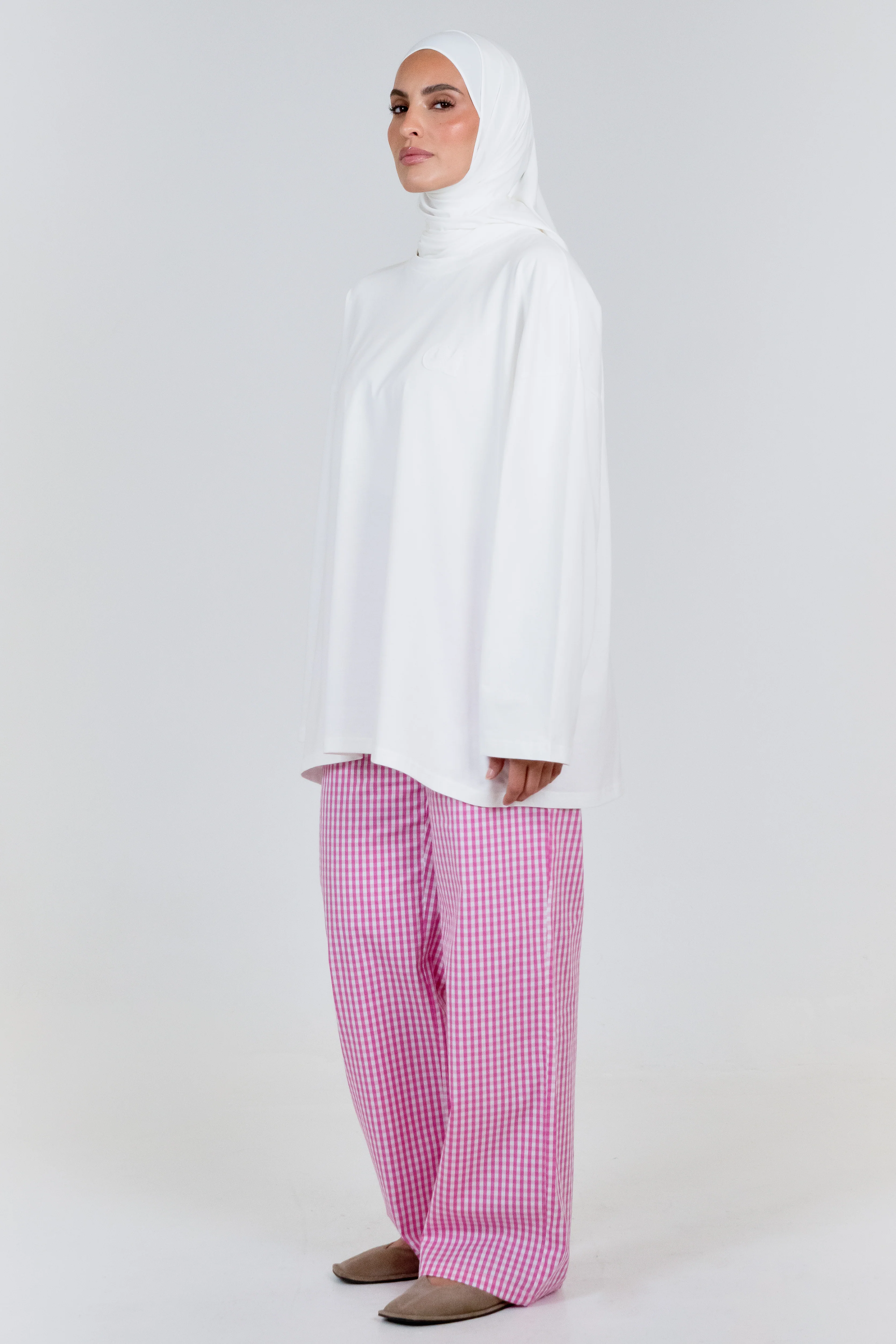 Le Pantalon Vichy Rose - Image 4