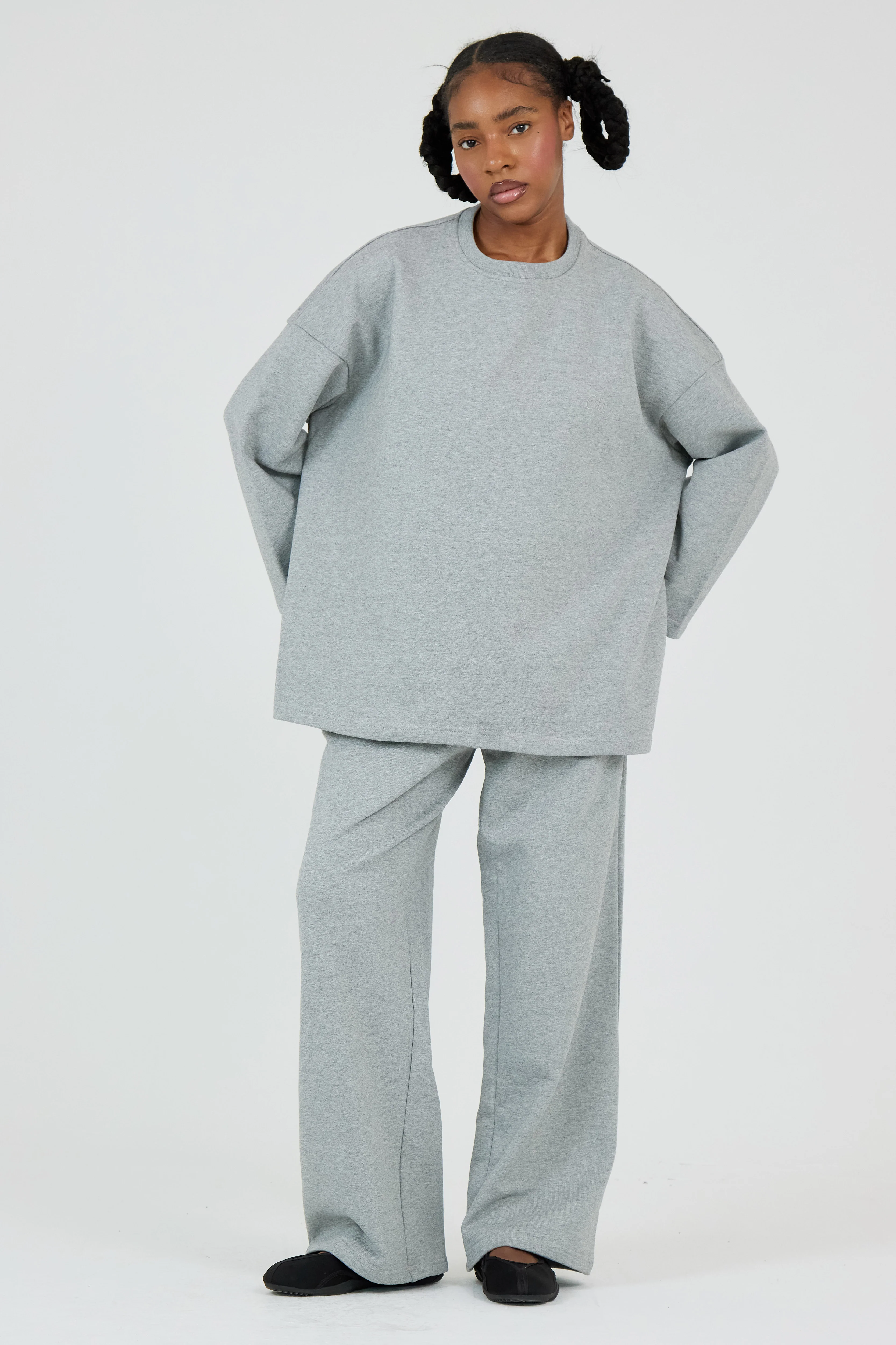 Le Sweat-shirt Gris Chiné - Image 4