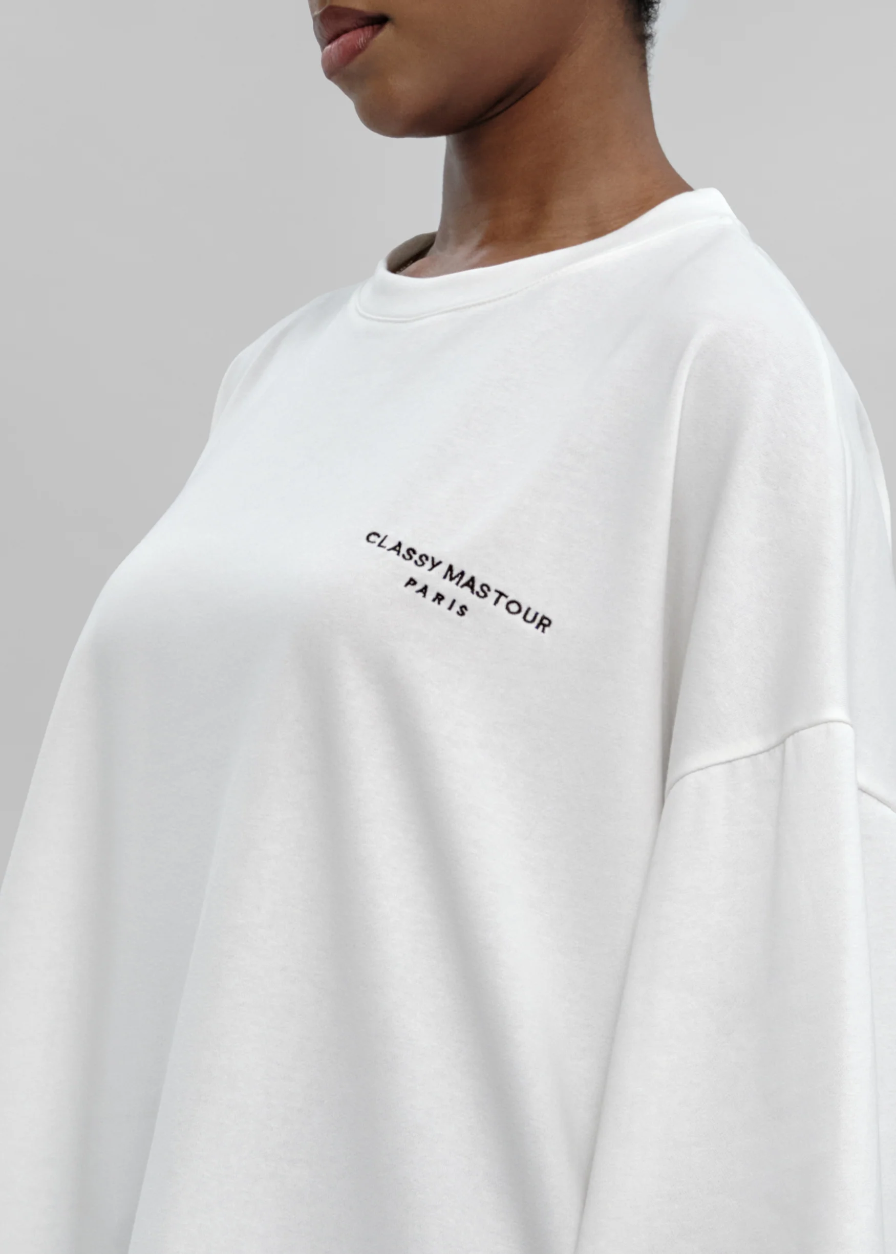 Le T-shirt Signature Blanc / Brun - Image 4