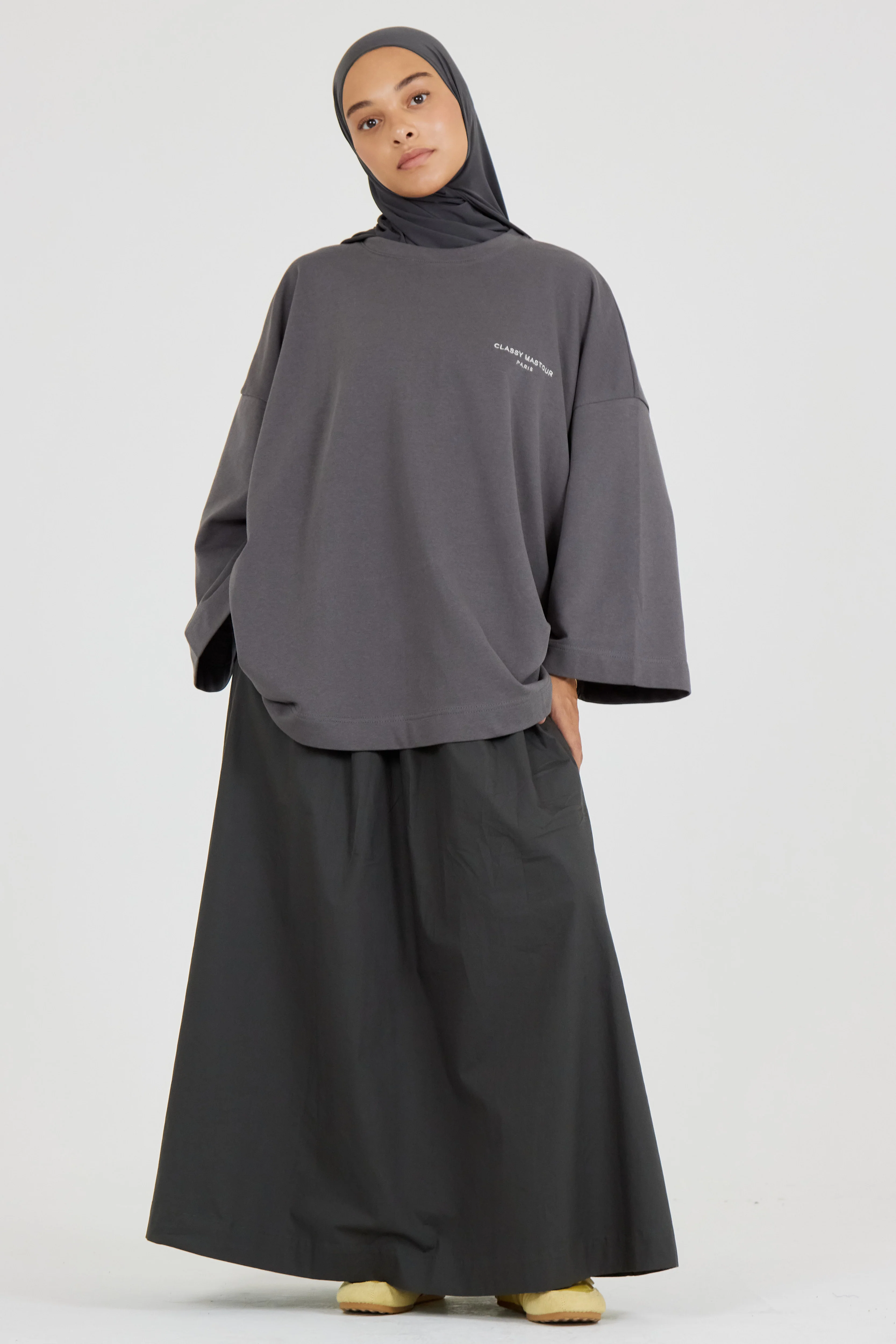 Le T-shirt Signature Gris Anthracite - Image 4