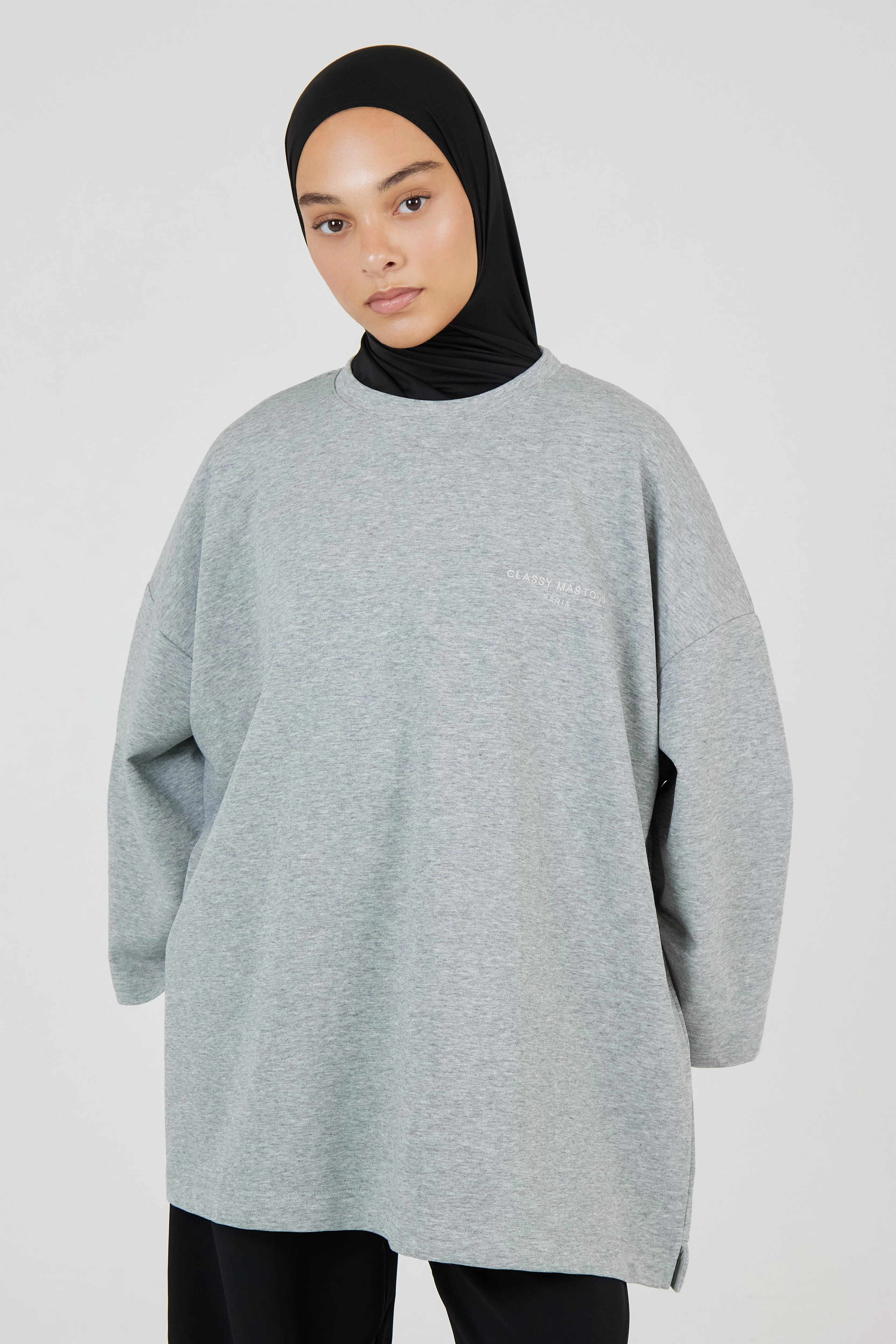 Le T-shirt Signature  Gris Foncé