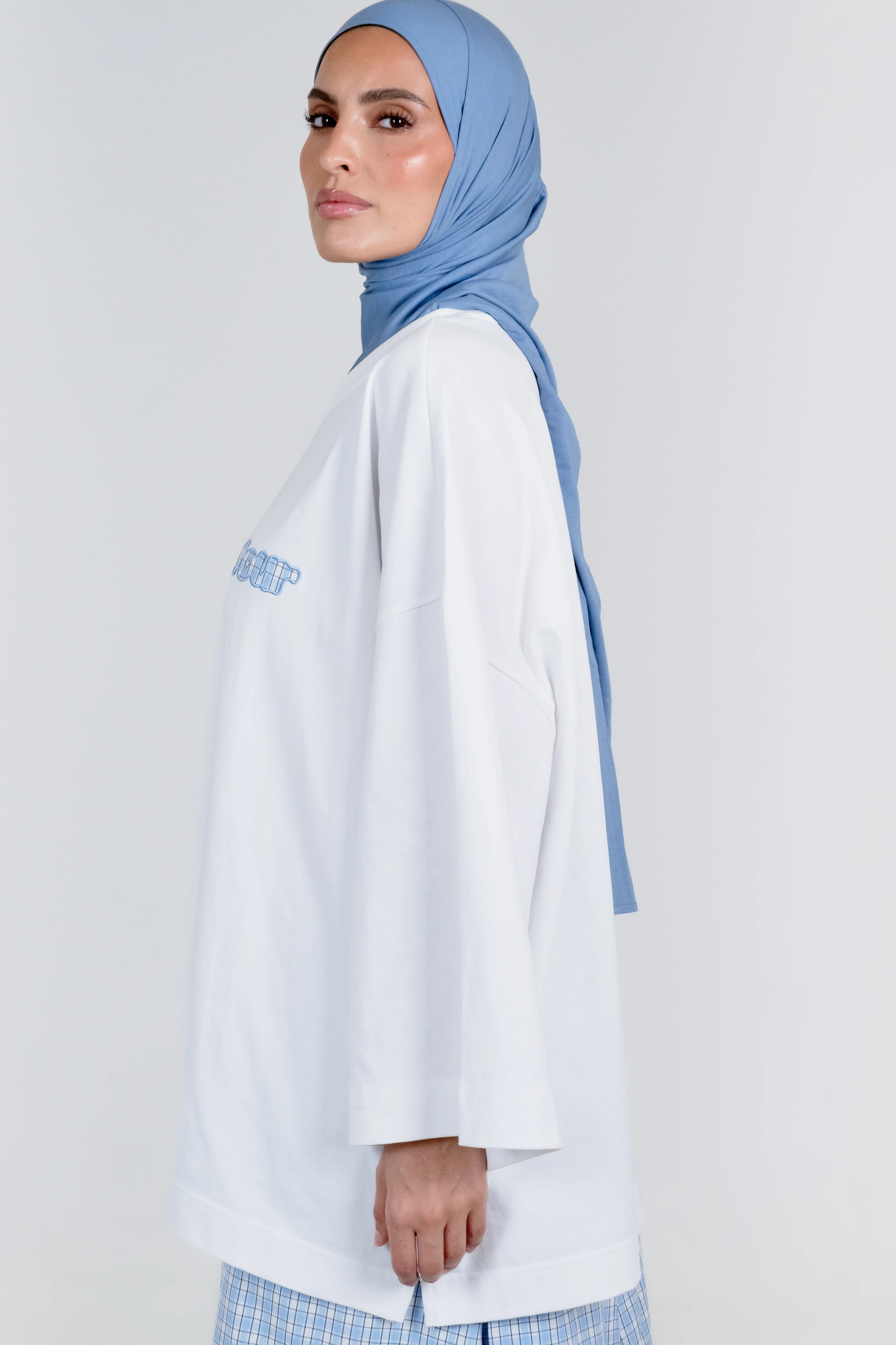 Le T-shirt Vichy Bleu - Image 3