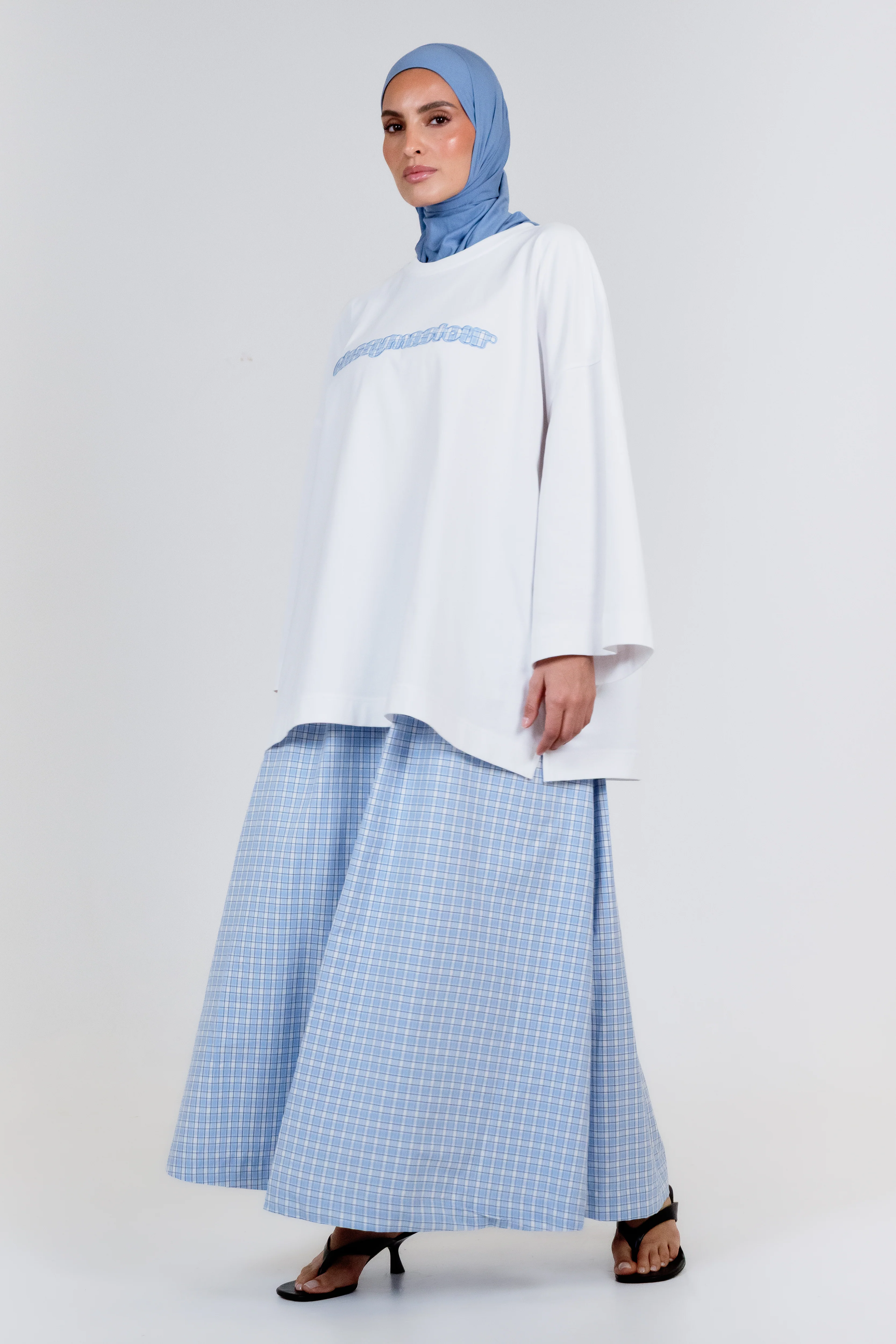 Le T-shirt Vichy Bleu - Image 4